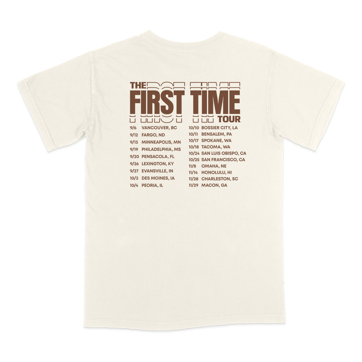 Fall 2025 Ivory Tour Tee