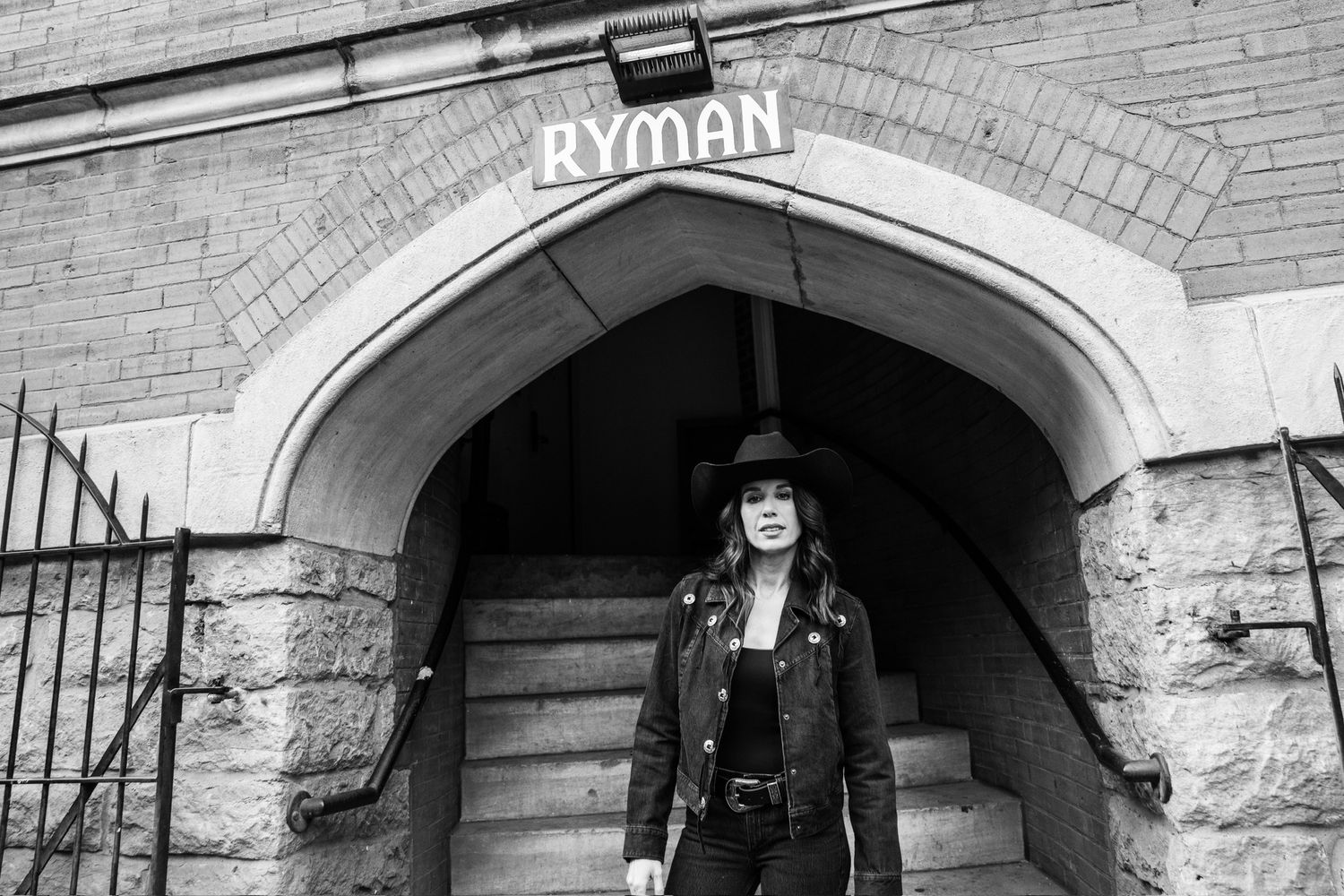 Danae on the Ryman steps